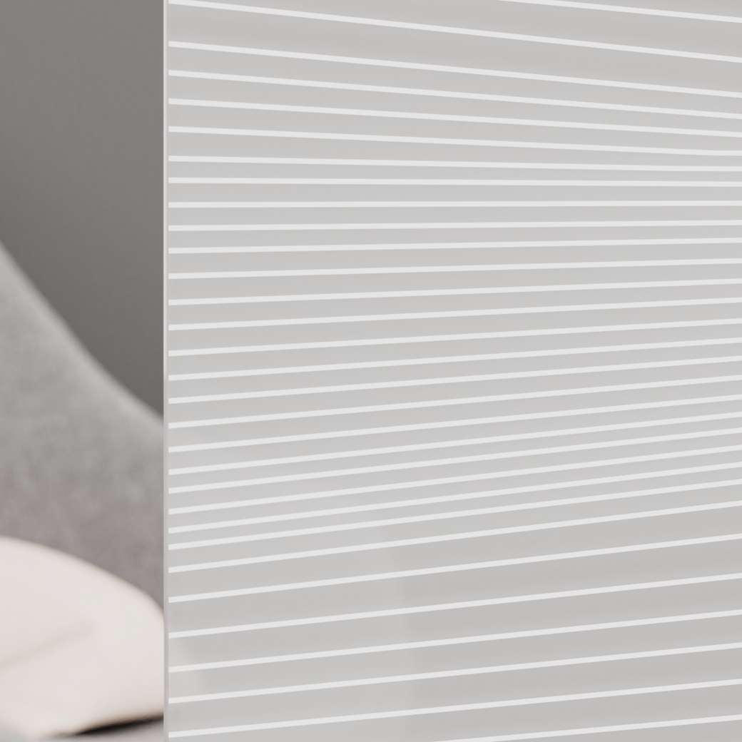 Glasschiebetür VISION 833 ESG PURE WHITE matt 935x2058x8mm