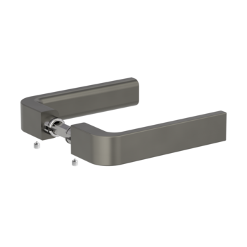 Handle pair GRAPH for glass door lock