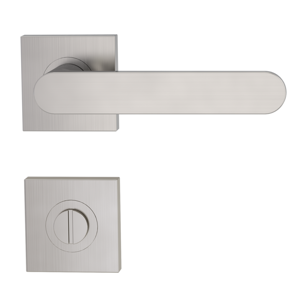 door handle set AVUS screw on cl4 rose set square wc velvety grey