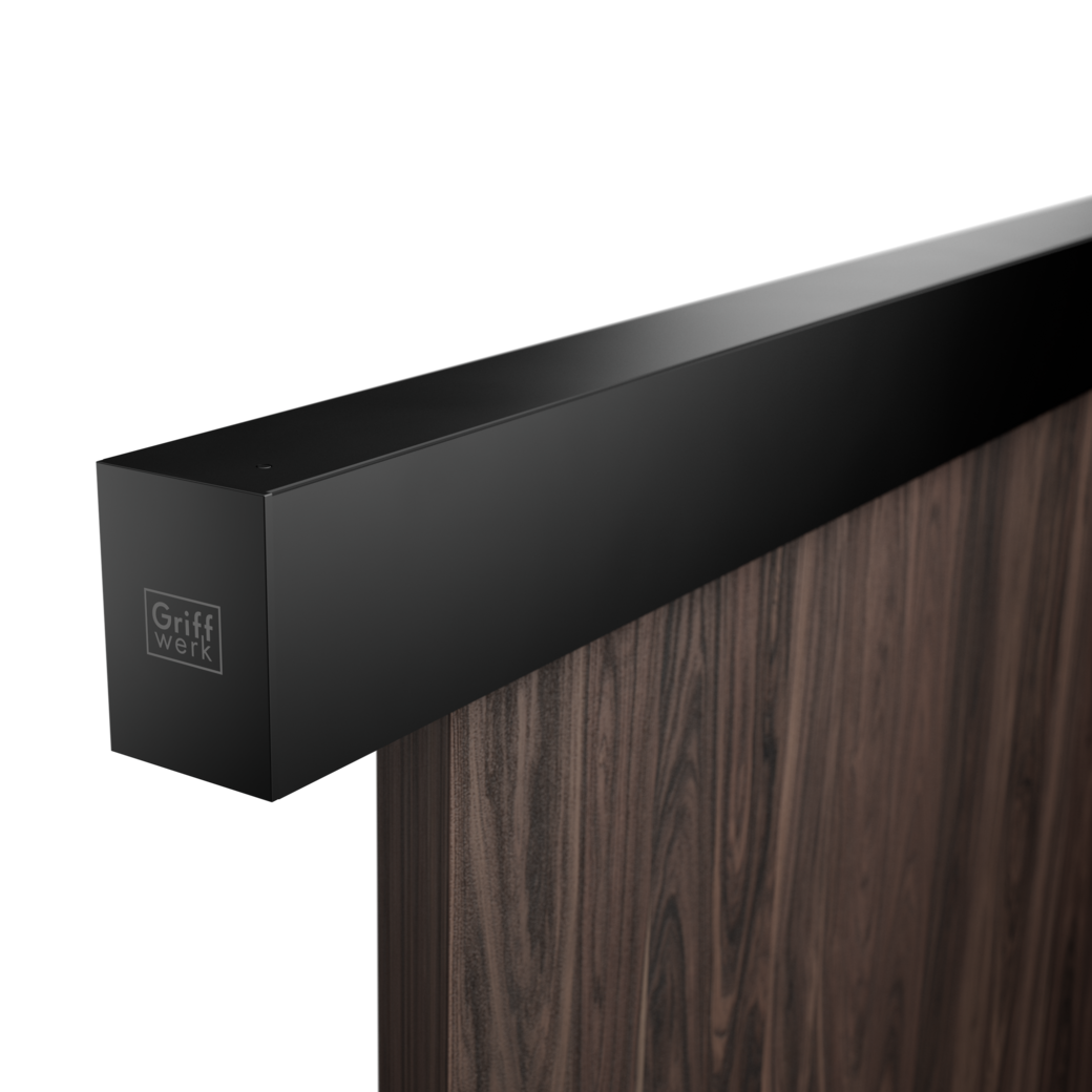 Sistema puerta corredera PLANEO X60 COMF Mont.en techo/Puerta madera 2,2m 1-Puer Negro grafito