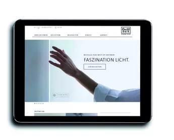 Der neue Internetauftritt der Griffwerk GmbH ermöglicht  nun eine ideale Nutzung mit Smartphone und Tablet.