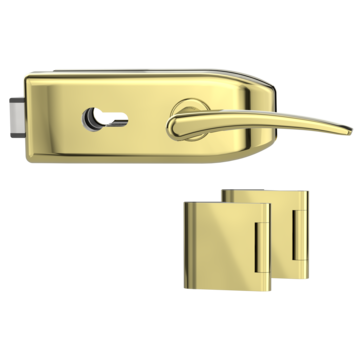 Glass door fitting CREATIVO 1.0 with door handle MARISA