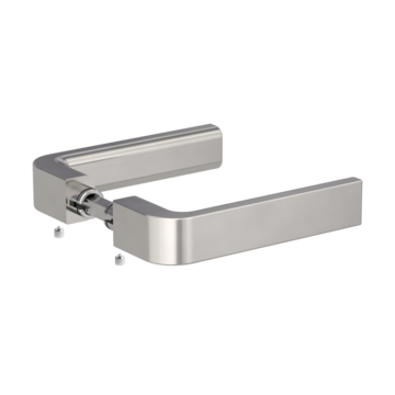 Handle pair GRAPH for glass door lock