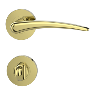 Product image rose set MINIMAL MODERN turn and release velvety grey screw on technique inside view Isolated product image in perfect product view shows the GRIFFWERK rose set MINIMAL MODERN in the version turn and release - velvet grey - screw on technique inside view