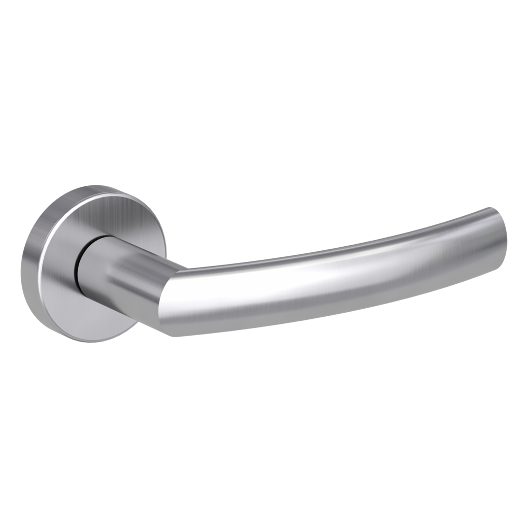door handle set LORITA clip on cl3 rose set round OS brushed steel