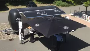 Abbildung Griffwerk Roadshow Trailer von oben Abbildung zeigt den GRIFFWERK Roadshow Trailer von oben